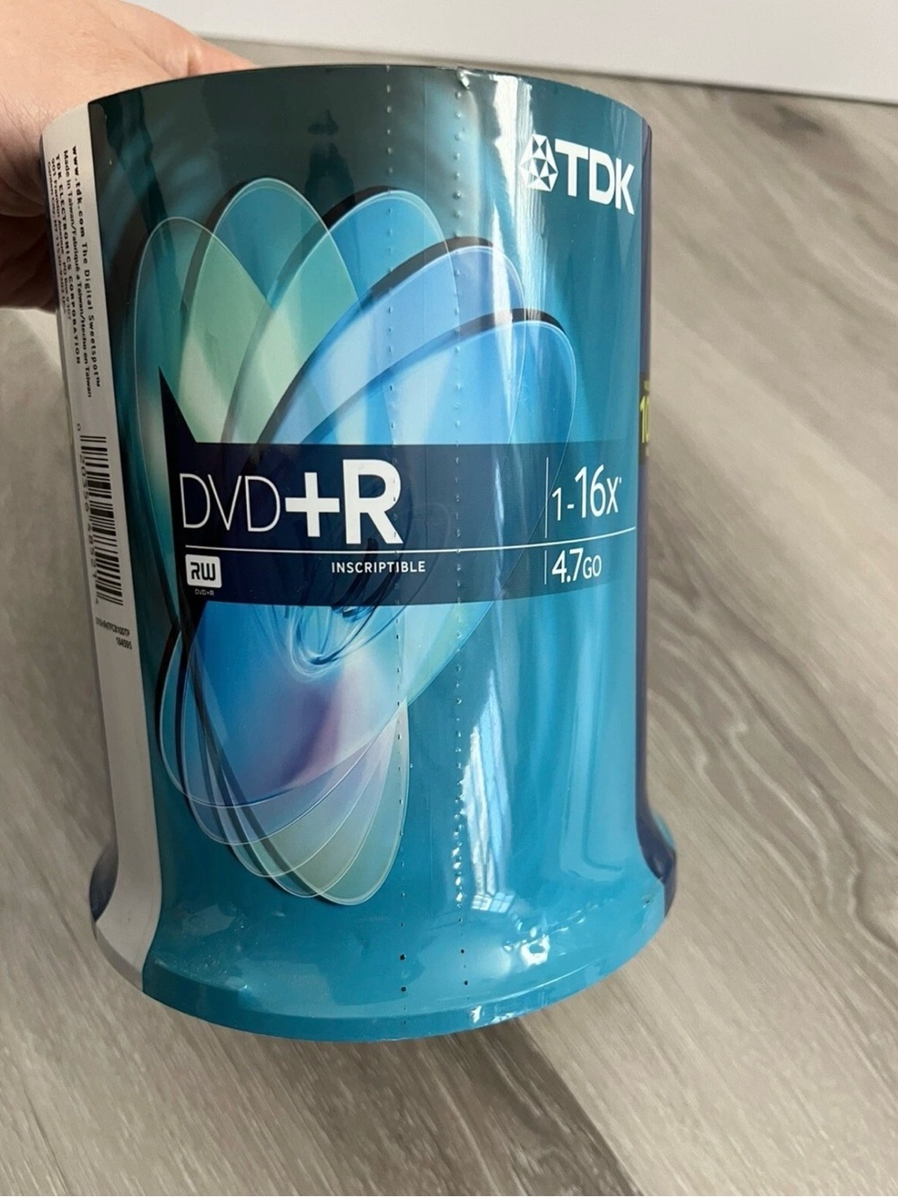 TDK DVD+R 1-16x 4.7GB Spindle - 100 packs